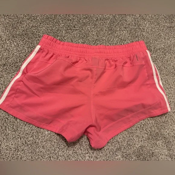Adidas Pink Athletic Shorts with Signature Stripes - Picture 7 of 7
